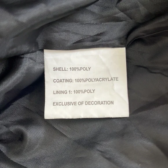 BlueMoon Streetwear Black Windbreaker size Large - Picture 9 of 12